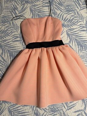 love...ady Striped Sleeveless Fit & Flare Dress